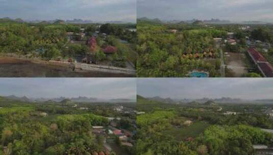 泰国甲米的鸟瞰图高清在线视频素材下载