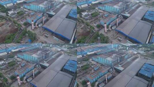 衡阳钢管厂航拍高清在线视频素材下载
