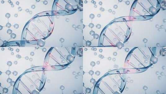 DNA螺旋结构3d模拟9高清在线视频素材下载