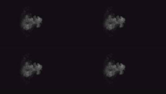 黑色背景烟雾特效素材高清在线视频素材下载