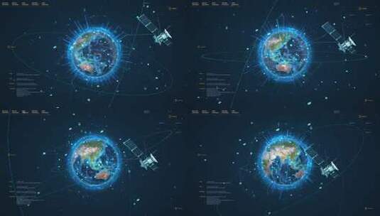 5G大数据科技地球AE工程高清AE视频素材下载