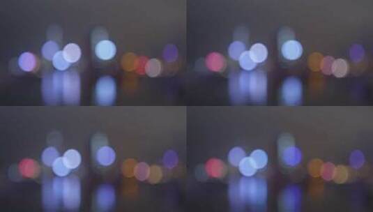 城市夜景虚化高清在线视频素材下载