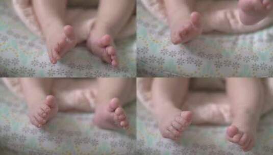 婴儿小脚高清在线视频素材下载