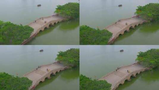 西湖苏提桥大景高清在线视频素材下载