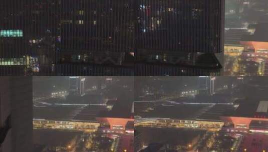 高楼大厦横移见郑州东站高清在线视频素材下载