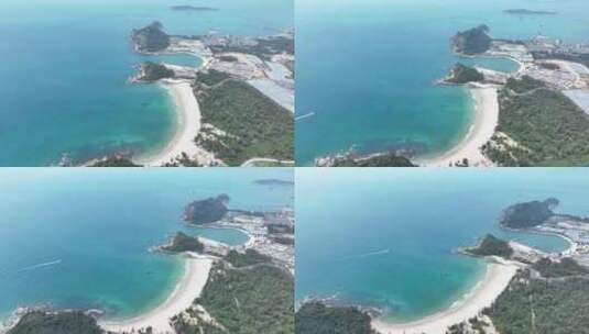 中国广东省惠州市惠东县小澳山海滩高清在线视频素材下载