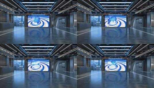 3D虚拟电视演播室新闻Ab1 1高清在线视频素材下载