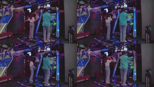 VR体感跳舞机高清在线视频素材下载