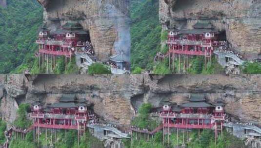 漳州灵通山悬空寺高清在线视频素材下载