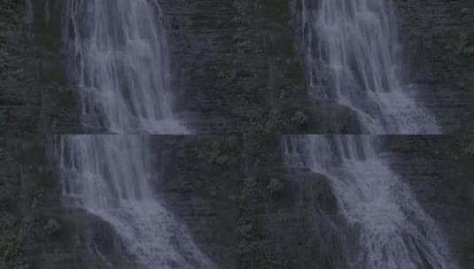 德夯峡谷瀑布航拍高清在线视频素材下载