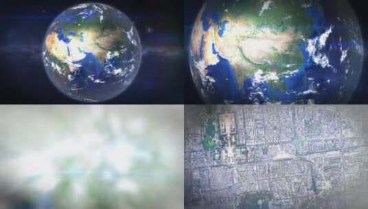 北京（中国）地球地图从太空缩放到城市高清在线视频素材下载