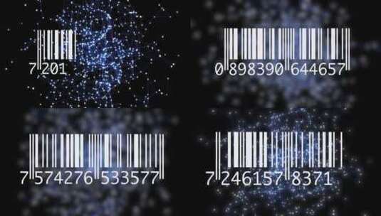 条形码、计数、条形码、数字高清在线视频素材下载