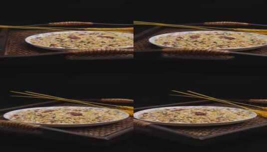 五谷杂粮八宝粥食材腊八粥食材4k视频高清在线视频素材下载