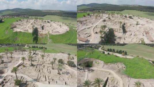 Tel Megiddo，考古遗址，遗址，高清在线视频素材下载