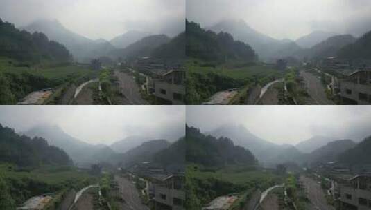 湖南省张家界景区阿凡达取景地奇峰穿云航拍高清在线视频素材下载