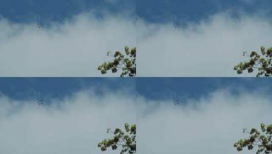 天空飞行的无人机高清在线视频素材下载