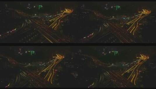 夜晚城市立交桥车流交通夜幕降临城市深夜2高清在线视频素材下载