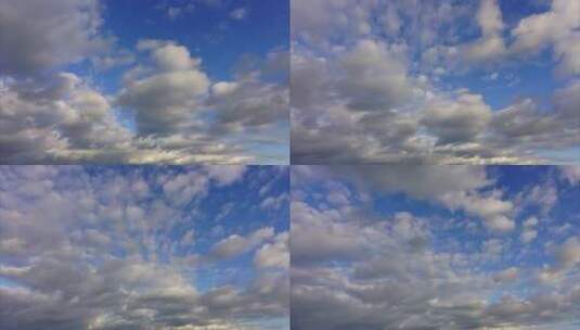 云彩划过天空的时间流逝高清在线视频素材下载