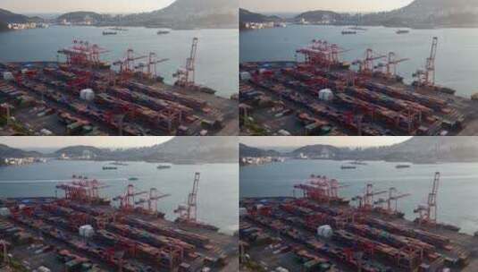 韩国釜山河港口高清在线视频素材下载