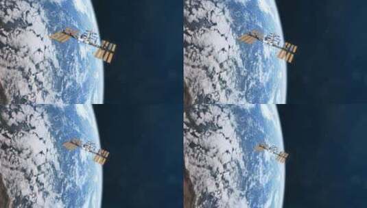 拍摄地球卫星高清在线视频素材下载