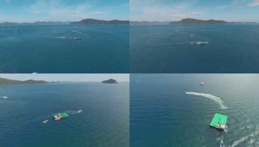 泰国旅游视频泰国普吉岛蓝色海面水上运动高清在线视频素材下载