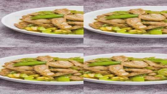 中餐湘菜-小炒肉4k竖版滑轨平移高清在线视频素材下载