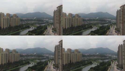 航拍福建莆田城市宣传片地标建筑高清在线视频素材下载