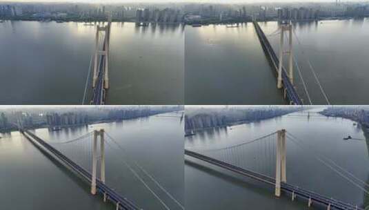 航拍杨泗港大桥高清在线视频素材下载