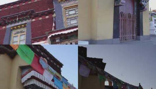 【镜头合集】高原布达拉宫西藏民族建筑高清在线视频素材下载