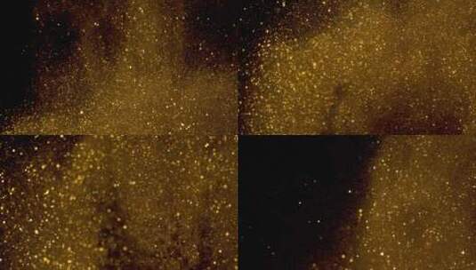金色粉末粒子颗粒光斑闪烁 (5)高清在线视频素材下载