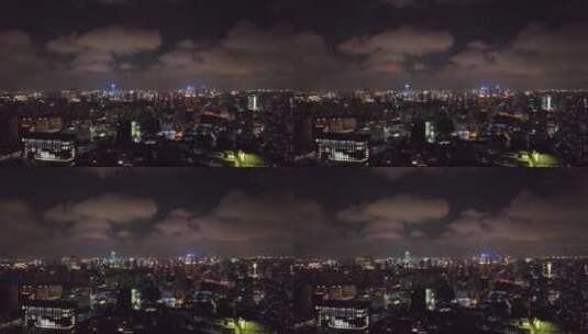 徐汇区夜景航拍空镜高清在线视频素材下载