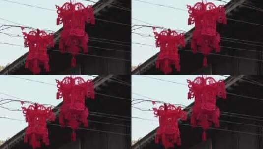 北京传统手工艺品_剪纸宫灯高清在线视频素材下载
