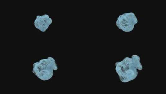 黑色夜空中蓝色粒子扩张创意片头3D素材高清在线视频素材下载
