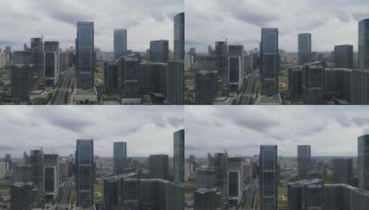 城市航拍广西南宁五象新区高楼建筑高清在线视频素材下载