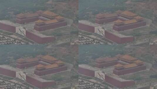 洛阳宫殿灵山寺宣传片建筑航拍高清在线视频素材下载