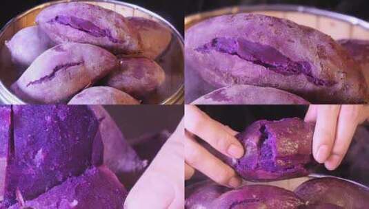 紫罗兰紫薯高清在线视频素材下载