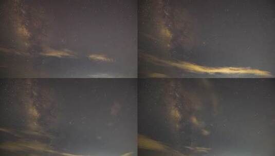 4k延时夜景唯美银河高清在线视频素材下载