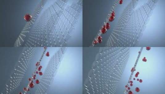 抽象营养物质深入肌肤美容护肤C4D动画高清在线视频素材下载