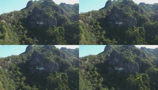航拍温州南雁荡山自然风景高清在线视频素材下载