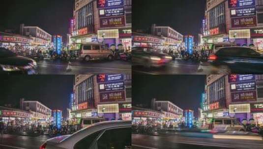 武林夜市高清在线视频素材下载
