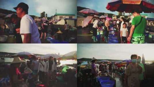 海边渔人渔港渔码头高清在线视频素材下载
