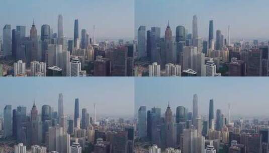 航拍广州金融中心一线城市景观 4k高清在线视频素材下载