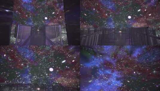 天文博物馆仰视银河宇宙高清在线视频素材下载