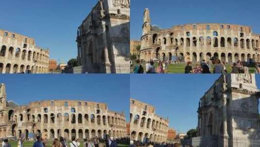 古罗马城市广场高清在线视频素材下载