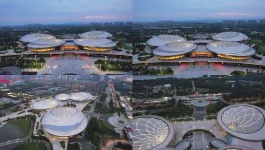 江苏大剧院-夜景合集高清在线视频素材下载