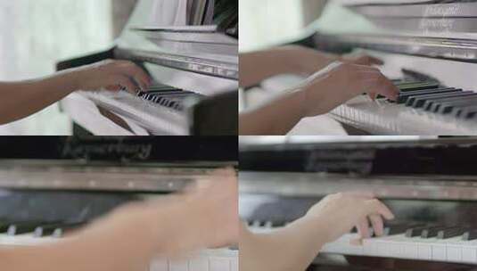 弹钢琴的手 钢琴 练琴 手 音乐高清在线视频素材下载