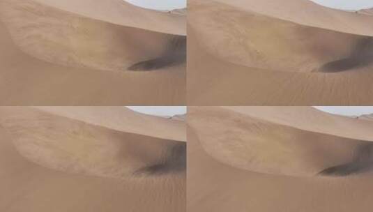 4k航拍沙漠风沙升格特写高清在线视频素材下载