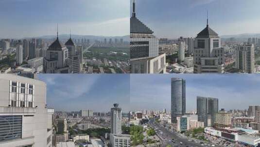 连云港城市航拍空镜高清在线视频素材下载