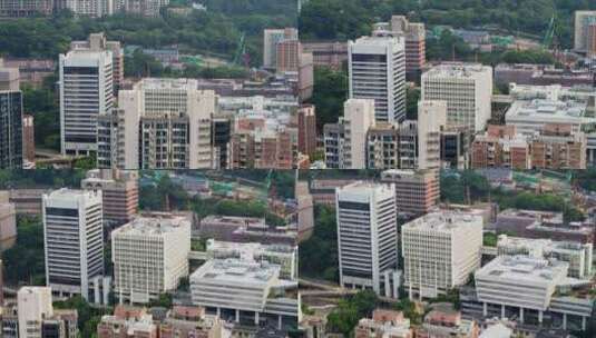 香港大学航拍大景高清在线视频素材下载