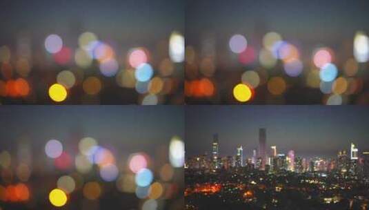 城市霓虹灯高清在线视频素材下载